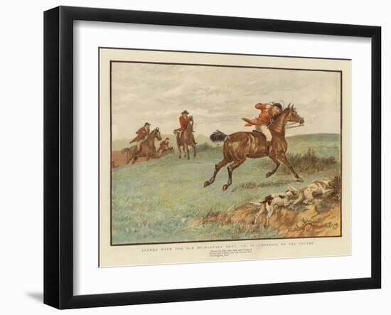 Scenes with the Old Mickledale Hunt-null-Framed Giclee Print