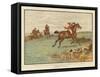 Scenes with the Old Mickledale Hunt-null-Framed Stretched Canvas