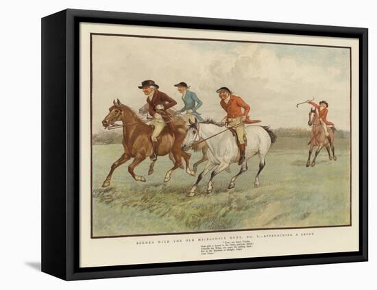 Scenes with the Old Mickledale Hunt-null-Framed Stretched Canvas