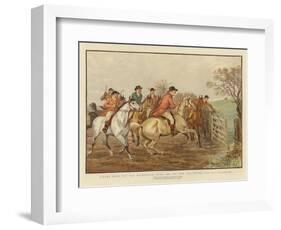 Scenes with the Old Mickledale Hunt-null-Framed Giclee Print