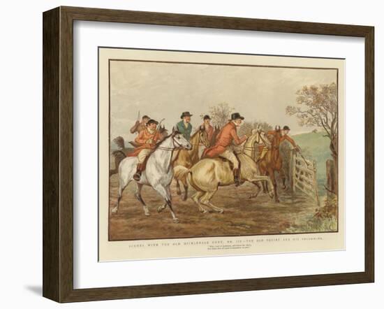 Scenes with the Old Mickledale Hunt-null-Framed Giclee Print