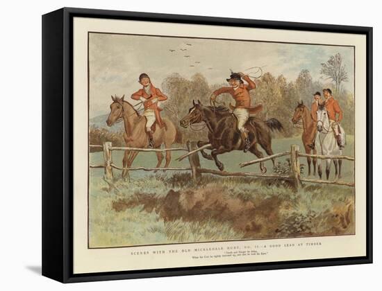 Scenes with the Old Mickledale Hunt-null-Framed Stretched Canvas