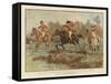 Scenes with the Old Mickledale Hunt-null-Framed Stretched Canvas