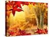Scenic Autumnal View-Smileus-Stretched Canvas