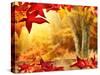 Scenic Autumnal View-Smileus-Stretched Canvas