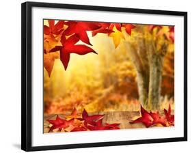 Scenic Autumnal View-Smileus-Framed Photographic Print