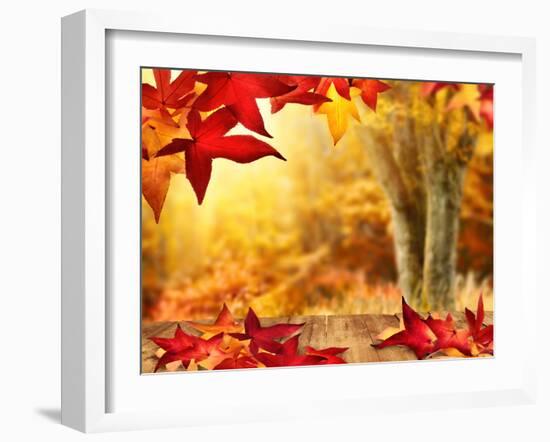 Scenic Autumnal View-Smileus-Framed Photographic Print