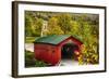 Scenic Covered Bridg, Arlington, Vermont-George Oze-Framed Photographic Print