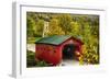 Scenic Covered Bridg, Arlington, Vermont-George Oze-Framed Photographic Print