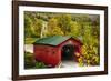 Scenic Covered Bridg, Arlington, Vermont-George Oze-Framed Photographic Print