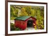 Scenic Covered Bridg, Arlington, Vermont-George Oze-Framed Photographic Print