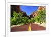 Scenic Drive - Zion National Park - Utah - United States-Philippe Hugonnard-Framed Photographic Print