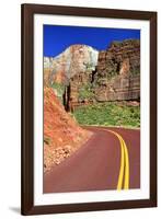 Scenic Drive - Zion National Park - Utah - United States-Philippe Hugonnard-Framed Photographic Print