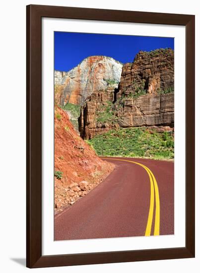 Scenic Drive - Zion National Park - Utah - United States-Philippe Hugonnard-Framed Photographic Print