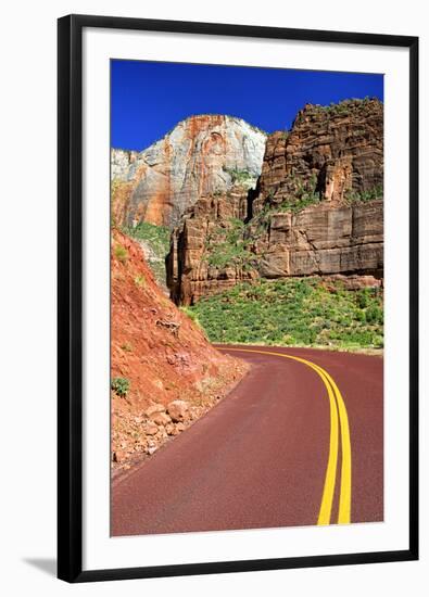 Scenic Drive - Zion National Park - Utah - United States-Philippe Hugonnard-Framed Photographic Print