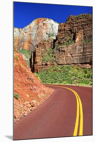 Scenic Drive - Zion National Park - Utah - United States-Philippe Hugonnard-Mounted Premium Photographic Print