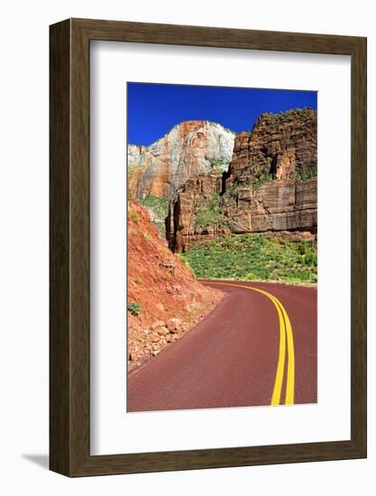 Scenic Drive - Zion National Park - Utah - United States-Philippe Hugonnard-Framed Photographic Print