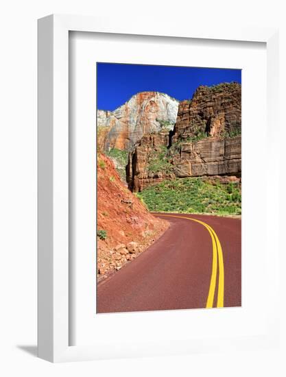 Scenic Drive - Zion National Park - Utah - United States-Philippe Hugonnard-Framed Photographic Print