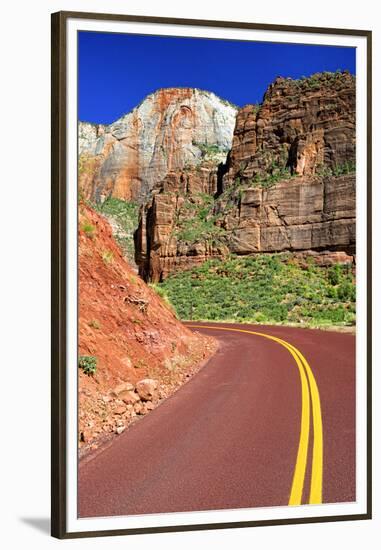 Scenic Drive - Zion National Park - Utah - United States-Philippe Hugonnard-Framed Premium Photographic Print