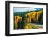 Scenic Fall Colorado Road-duallogic-Framed Photographic Print