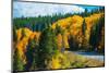 Scenic Fall Colorado Road-duallogic-Mounted Photographic Print