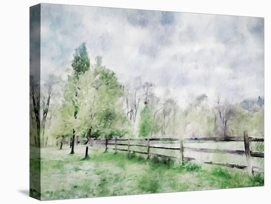 Scenic Fence-Kim Curinga-Stretched Canvas