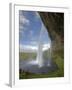 Scenic from Behind the Seljalandsfoss Waterfall, Selfoss, Iceland-Josh Anon-Framed Photographic Print