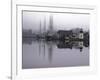 Scenic Harbor View with Masted Ships and Buildings Reflected in Placid Waters at Mystic Seaport-Alfred Eisenstaedt-Framed Photographic Print