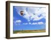 Scenic Hot Air Balloon in Free Flight. Gorgeous Day in April in Southern-kavram-Framed Photographic Print