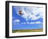 Scenic Hot Air Balloon in Free Flight. Gorgeous Day in April in Southern-kavram-Framed Photographic Print