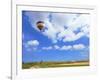 Scenic Hot Air Balloon in Free Flight. Gorgeous Day in April in Southern-kavram-Framed Photographic Print