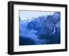 Scenic Image of Bridalveil Falls and Yosemite Valley. Yosemite National Park.-Justin Bailie-Framed Photographic Print