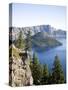 Scenic Image of Crater Lake National Park, Or.-Justin Bailie-Stretched Canvas