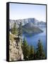 Scenic Image of Crater Lake National Park, Or.-Justin Bailie-Framed Stretched Canvas