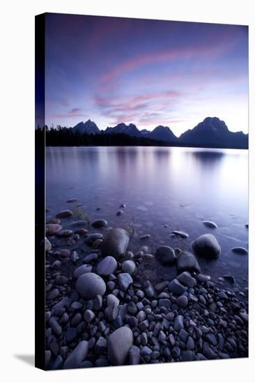 Scenic Image Of Jackson Lake In Grand Teton National Park, WY-Justin Bailie-Stretched Canvas