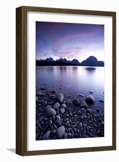 Scenic Image Of Jackson Lake In Grand Teton National Park, WY-Justin Bailie-Framed Photographic Print