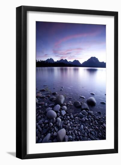 Scenic Image Of Jackson Lake In Grand Teton National Park, WY-Justin Bailie-Framed Photographic Print