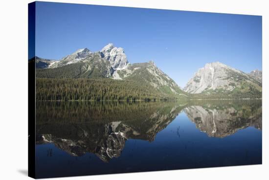 Scenic Image Of Jackson Lake In Grand Teton National Park, WY-Justin Bailie-Stretched Canvas