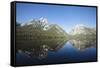 Scenic Image Of Jackson Lake In Grand Teton National Park, WY-Justin Bailie-Framed Stretched Canvas