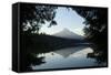 Scenic Image of Lost Lake, Oregon-Justin Bailie-Framed Stretched Canvas
