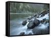 Scenic Image of Salmon River, Idaho.-Justin Bailie-Framed Stretched Canvas