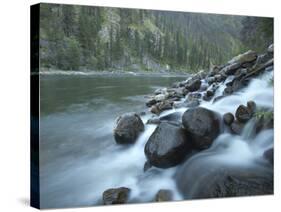 Scenic Image of Salmon River, Idaho.-Justin Bailie-Stretched Canvas