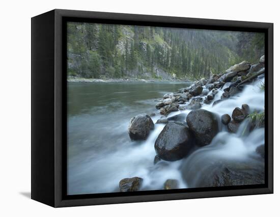Scenic Image of Salmon River, Idaho.-Justin Bailie-Framed Stretched Canvas