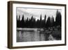 Scenic Lake View - Pinecrest, CA-Lantern Press-Framed Art Print