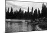 Scenic Lake View - Pinecrest, CA-Lantern Press-Mounted Art Print