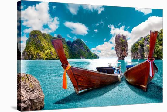 Scenic Landscape.Phuket Seascape. Scenery Thailand Sea and Island. Adventures and Travel Concept-null-Stretched Canvas