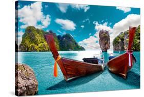 Scenic Landscape.Phuket Seascape. Scenery Thailand Sea and Island. Adventures and Travel Concept-null-Stretched Canvas