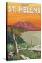 Scenic Mount St. Helens, Washington-Lantern Press-Stretched Canvas