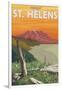 Scenic Mount St. Helens, Washington-Lantern Press-Framed Art Print