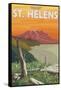 Scenic Mount St. Helens, Washington-Lantern Press-Framed Stretched Canvas